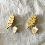 【陶土】どんぐり＆葉っぱのセット