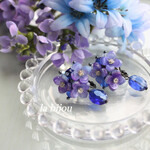 紫陽花幻想　イヤリング(ピアス)