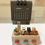 メモスタンド　カレンダー付き
