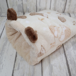 大きめサイズ⭐︎ハリネズミ柄あったかふわふわ可愛い耳付きハリネズミ寝袋（リバーシブル）