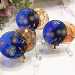 再販　夏の夜空 花火 金魚 ヘアアクセサリー ヘアカフ ポニーフック ゆれる  まとめ髪