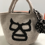 プロレス　覆面レスラー　マルシェバッグ　タッセル