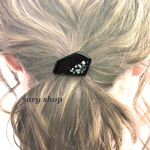 【2colour】大人シェルの五角形ポニーフック/ヘアーカフ/ヘアゴム