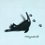 のびーる黒猫