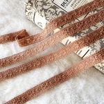 1m 綺麗 花 フラワー 刺繍 チュールレース ブレード ブラウン BK210105 ハンドメイド 手芸 素材 材料