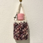 【sale】毛糸の消毒液ホルダー⭐︎パープル