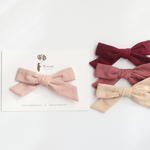 [ 全４色 ] 秋冬ヘアクリップ "Pony" コーデュロイ