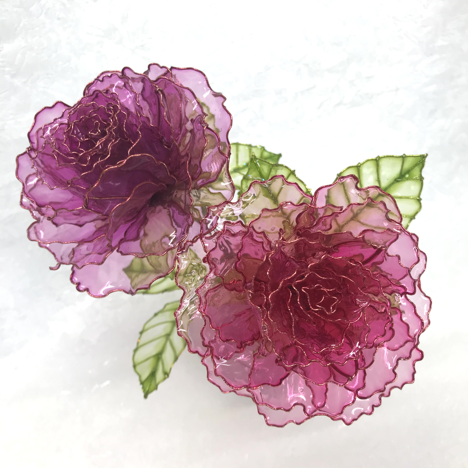 アメリカンフラワー（バラ、カラー）ディップフラワー 薔薇のオーダー(中サイズ)☆ディップフラワー☆アメリカン