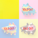 【SALE!】ねこブローチ（水玉柄）