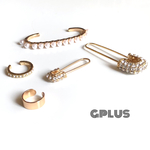 送料無料【5pcs イヤーカフ&ピアス⑦】セット　パーツ 