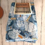 デニムレースプリント【コンビニ弁当サイズ】レジ袋型エコバッグ