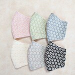 刺繍マスク✦小花柄ダブルガーゼ