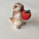 chunyumelove様オーダー品・リチャードソンジリス りんご 羊毛フェルト