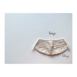 息がしやすい 快適マスク マーガレット 花柄 フラワーレース ベージュ