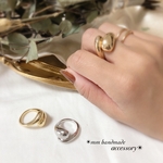 427.ゴールド＆シルバーシンプル太リング