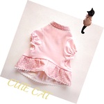 猫服🐈【限定完成品】ピンクドットワンピ（耳うさワンピアレンジVr.）