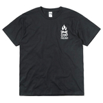 キャンプフリーク 焚き火イラスト Tシャツ