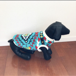 【再販】犬服 ネイティブ柄 フリース❤︎ オルテガインディアン柄タンクトップドッグウェア　アメカジ
