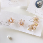 【再販✧】サクラのシンプルピアス＋イヤーカフ