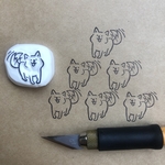 しっぽふりふり忠犬はんこ