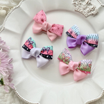 和柄リボン❀ヘアクリップ❀ KP3
