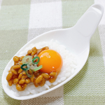 月見納豆かけご飯🥄ひとくちスプーン🥚マグネット
