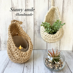 癒しのおうち時間を✳︎しずく型バスケットハンギング2カラーセット