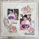 スクラップブッキング  12インチ完成品   celebrate 〜memories〜