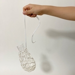 送料込み　記名なしハリオナスフラスコ 100ml  バンキングフラワーベース  ホワイト