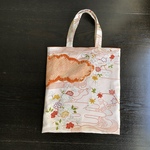 華やかなちりめんのサブバッグ、エコバッグ