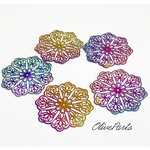 フラワーレース　レインボー 5pcs