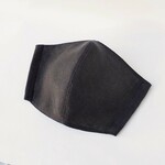 秋冬のこっくりマスク＊チャコールグレー＊リネン＊オーガニックコットン＊立体マスク＊大人用