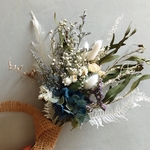 紫陽花のブルーのスワッグ