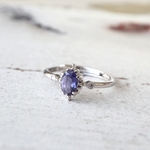 ✦OUTLET✦ silver925 アイオライト リング(6×4mm)