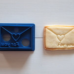 ラブレター（スタンプ付き）クッキー型・クッキーカッター