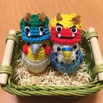 susan0902さま専用♡節分♡インコちゃん用オニちゃんぼうし（赤鬼、青鬼）