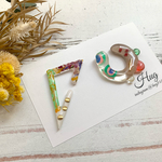 栞イヤーカフ　波止場に虹