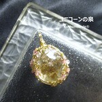 ガーデンクォーツペンダント（ワイヤージュエリー☆ワイヤーアクセサリー☆ワイヤーラッピング天然石ネックレス）
