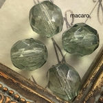 【8粒✴︎8mm】チェコビーズ ✴︎ファイヤーポリッシュ《オリーブラスター/ラスター濃いめ》