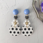 gomesu ANIMAL blue ピアス/イヤリング