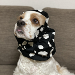 牛柄◉ブラック　中型犬用スヌード　犬用スヌード