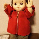 《送料無料》ぽぽちゃん コート 上着 ジャケット ハンドメイド 人形 洋服 服 着せ替え