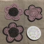 おみせママ　バレンタイン　チョコレート　ストロベリー　お花　コースター　3枚セット♪