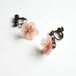 和紙の花「大和の桜 -追憶- 一輪」  イヤリング / ピアス