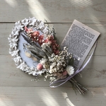 再販！　ピンクグレーの春待ちスワッグ