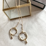 マスクストラップ＊gold ring