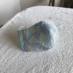 コットン刺繍生地の立体マスク(スカラップ)