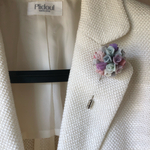 ピンブローチ　紫