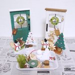 雪だるまのクリスマスドア