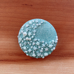 ビーズ刺繍 月星（ヘアゴム/ブローチ）